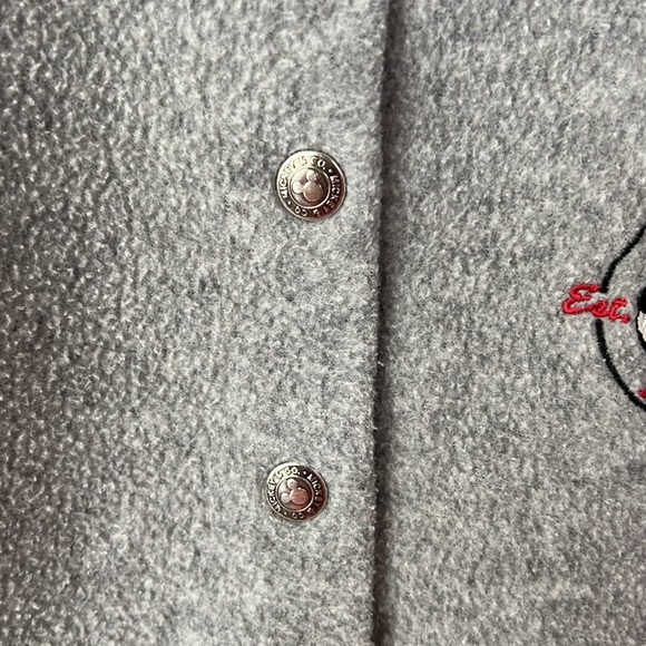 SOLD vintage disney mickey mouse fleece button up jacket - Picture 4 of 10